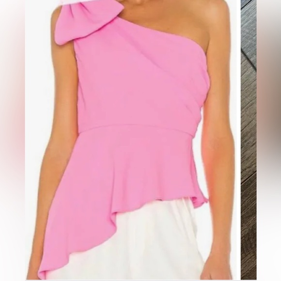 Amanda Uprichard  Bow One-Shoulder Top Size Smal - Picture 6 of 6